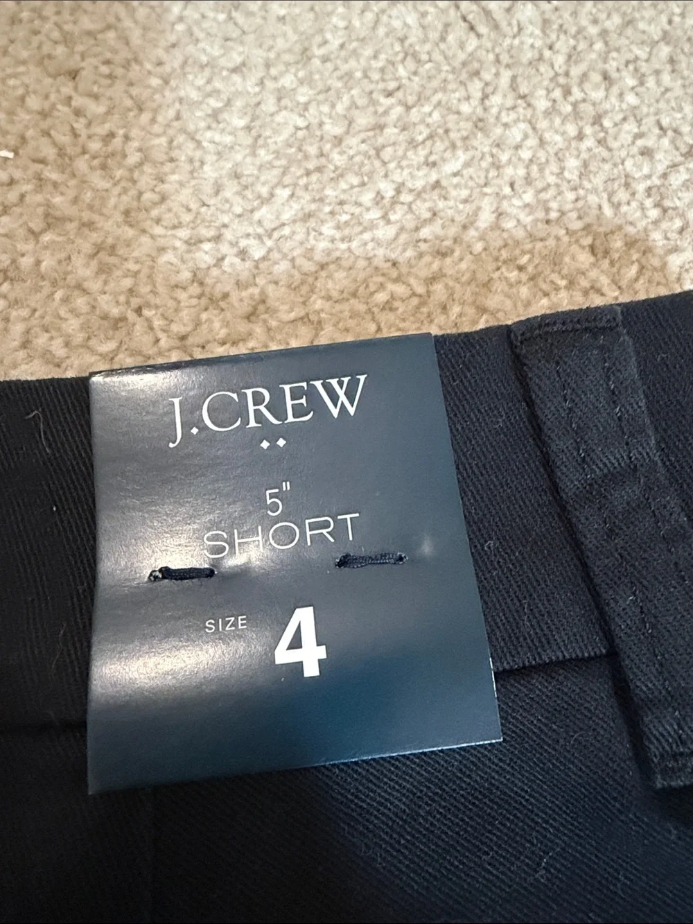 J. Crew Black Women's Shorts in size four brand new
